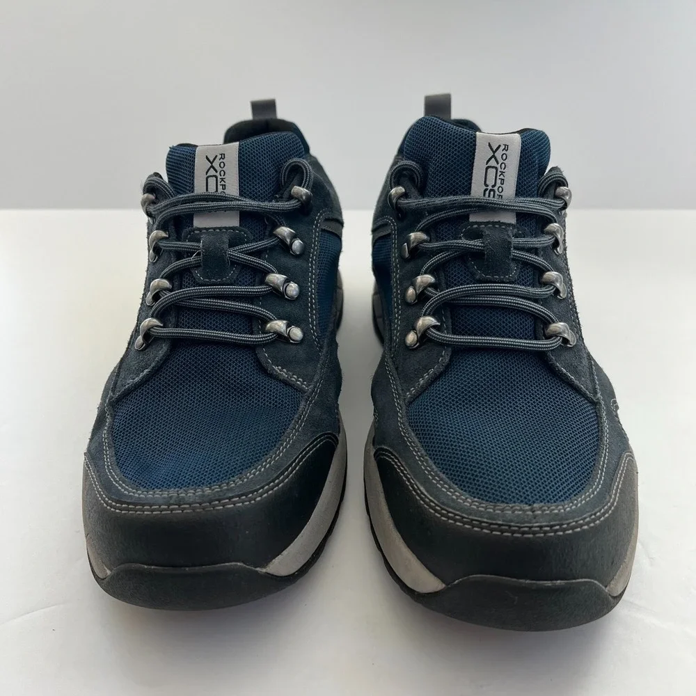 ROCKPORT XCS Riggs Mens Sneaker Walking Shoe Size 10.5 US Navy Blue Suede C16304